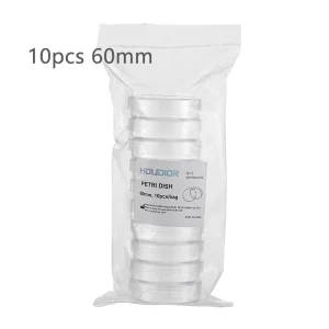 60mm Sterile Petri Dishes - Pack of 10