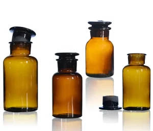 Brown Glass Reagent Bottles