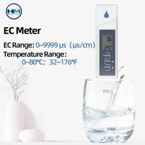 Dual-Function Electrical Conductivity and Temperature Meter for Precise Water Quality Analysis