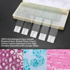 50-Piece Microscope Slide Set