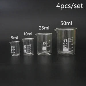 Borosilicate Glass Beaker Set - 4 Piece