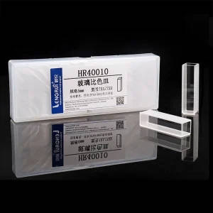 10-Piece Glass Cuvette Set for Spectrophotometer (5-50mm Path Length)