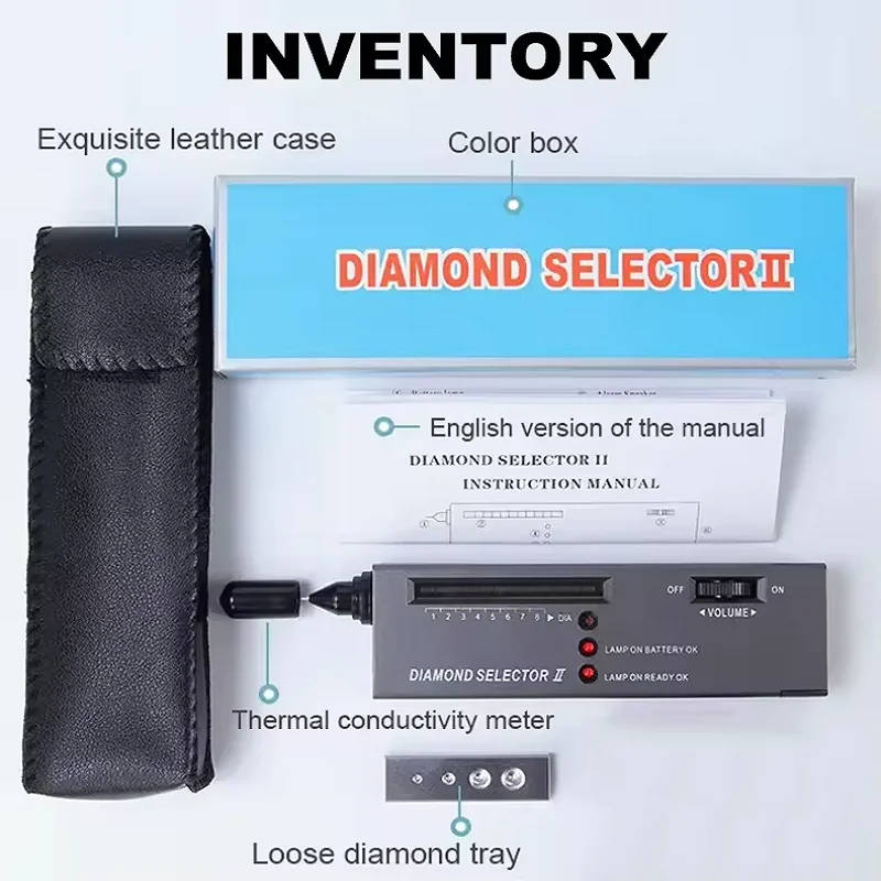 Diamond Tester & Gemstone Selector - Portable Jewelry Testing Tool Accurately identify genuine diamonds and gemstones with this easy-to-use, portable tester. Accurately identify genuine diamonds and gemstones with this easy-to-use, portable tester. Diamond Tester & Gemstone Selector - Portable Jewelry Testing Tool