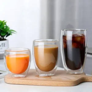 Borosilicate Glass Double-Walled Cups