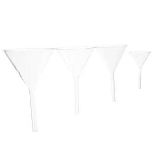4-Piece Glass Laboratory Funnel Set