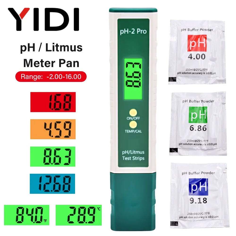 Digital PH-2 Pro pH Meter for Laboratory and Aquatic Applications Accurate and portable pH meter for measuring pH levels in various industries, including aquariums, hydroponics, and laboratories. Accurate and portable pH meter for measuring pH levels in various industries, including aquariums, hydroponics, and laboratories. Digital PH-2 Pro pH Meter for Laboratory and Aquatic Applications