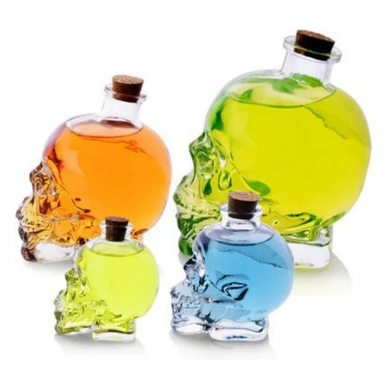 Borosilicate Glass Skull Bottles for Laboratory Storage and Education Durable, chemically resistant glass bottles with a unique skull design, ideal for laboratory use and educational demonstrations. Durable, chemically resistant glass bottles with a unique skull design, ideal for laboratory use and educational demonstrations. Borosilicate Glass Skull Bottles for Laboratory Storage and Education