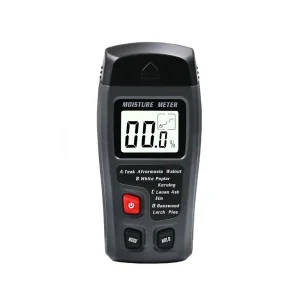 MT10 Digital Wood Moisture Meter - Precise Humidity Measurement for Wood, Flooring, and Cartons