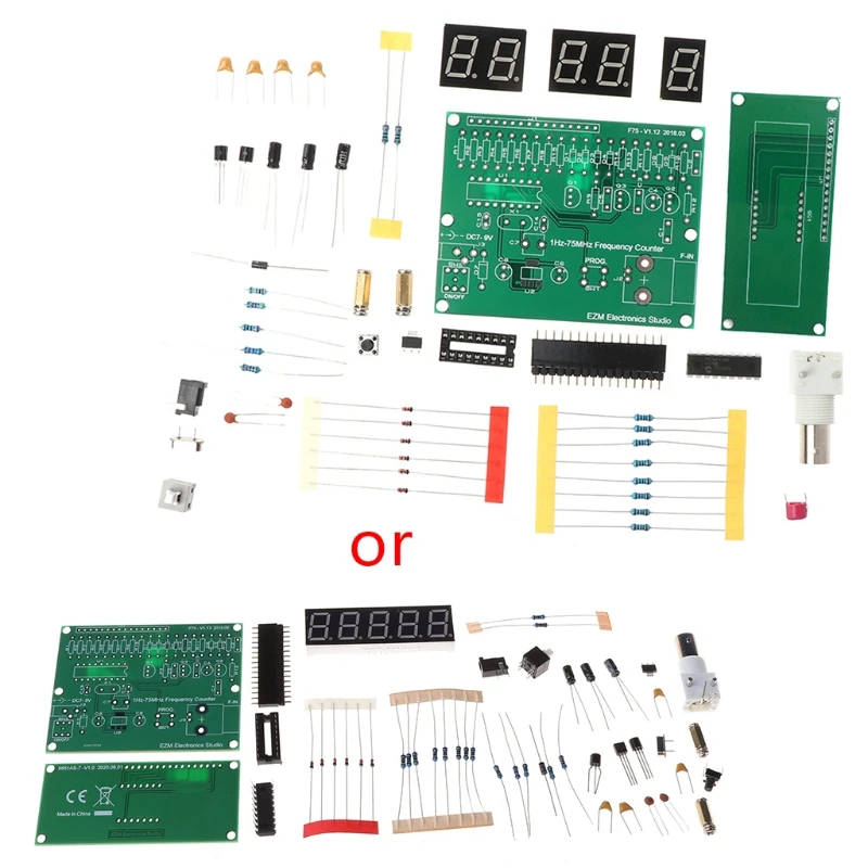 1Hz-75MHz Frequency Counter DIY Kit - Accurate Measurement for Educational and Laboratory Use DIY frequency counter kit with 1Hz-75MHz range, 7V-9V operation, and high accuracy for educational and laboratory environments. DIY frequency counter kit with 1Hz-75MHz range, 7V-9V operation, and high accuracy for educational and laboratory environments. 1Hz-75MHz Frequency Counter DIY Kit - Accurate Measurement for Educational and Laboratory Use