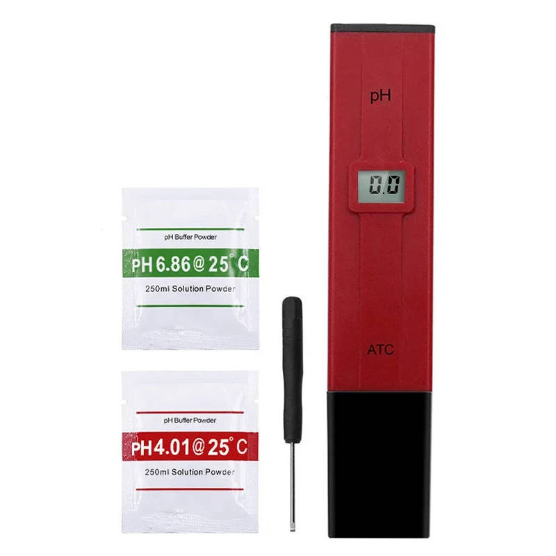 Digital pH Meter Tester for Water Quality Analysis - Accurate Acidity Measurement for Pools, Aquariums, and Hydroponics Precise pH measurement device for water quality testing, suitable for home brew, pools, aquariums, and hydroponics, with manual calibration and temperature compensation. Precise pH measurement device for water quality testing, suitable for home brew, pools, aquariums, and hydroponics, with manual calibration and temperature compensation. Digital pH Meter Tester for Water Quality Analysis - Accurate Acidity Measurement for Pools, Aquariums, and Hydroponics
