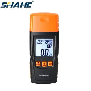 SHAHE Digital Moisture Meter for Wood - Hygrometer Humidity Tester with LCD Display