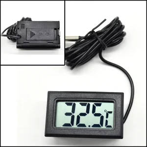 Digital Thermometer with Waterproof Probe - Accurate Temperature Measurement for Laboratories and Industrial Applications