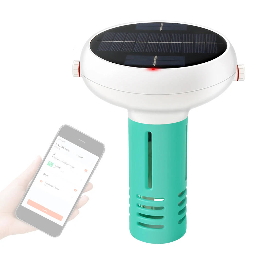 WiFi 7-in-1 Intelligent Chlorine Meter for Swimming Pool Water Testing Multifunctional water quality tester measuring pH, ORP, EC, Total Dissolved Solids, salinity, temperature, and chlorine levels. WiFi connectivity for remote monitoring and data management via mobile app. Multifunctional water quality tester measuring pH, ORP, EC, Total Dissolved Solids, salinity, temperature, and chlorine levels. WiFi connectivity for remote monitoring and data management via mobile app. WiFi 7-in-1 Intelligent Chlorine Meter for Swimming Pool Water Testing