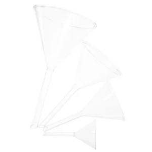 4-Piece Borosilicate Laboratory Glass Funnel Set