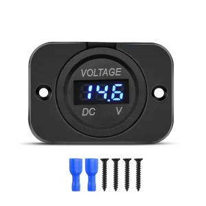 Waterproof Digital Voltmeter for Vehicles and Marine Applications