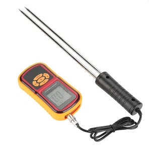Grain Moisture Meter for Wheat, Rice, Corn, and Beans