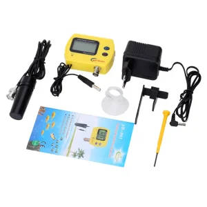 High-Precision pH and Temperature Meter for Aquarium and Water Quality Analysis
