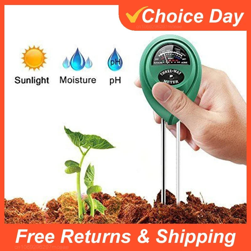 3-in-1 Soil Testing Kit - pH, Light, and Moisture Meter for Optimal Garden and Flower Care Accurately measure soil pH, light, and moisture levels with this 3-in-1 testing kit, ideal for gardeners and horticultural professionals. Accurately measure soil pH, light, and moisture levels with this 3-in-1 testing kit, ideal for gardeners and horticultural professionals. 3-in-1 Soil Testing Kit - pH, Light, and Moisture Meter for Optimal Garden and Flower Care