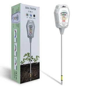 3-in-1 Soil Testing Meter for Moisture, Fertility, and pH Levels