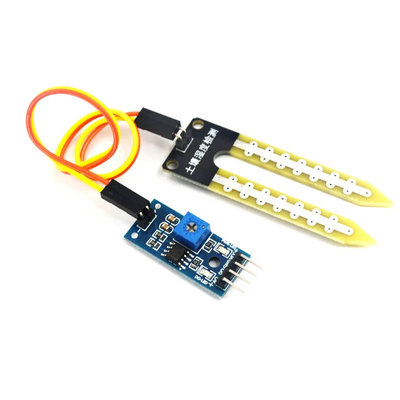 Soil Moisture Sensor Module for Arduino Development Board Accurate soil moisture detection for automated watering systems and DIY projects Accurate soil moisture detection for automated watering systems and DIY projects Soil Moisture Sensor Module for Arduino Development Board