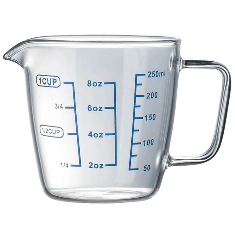 Borosilicate Glass Measuring Cup with Scale for Laboratory Use High-quality, microwave-safe glass measuring cup for accurate liquid measurement in laboratories and educational settings. High-quality, microwave-safe glass measuring cup for accurate liquid measurement in laboratories and educational settings. Borosilicate Glass Measuring Cup with Scale for Laboratory Use