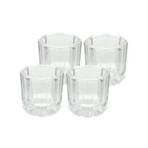 Dental Dappen Dish Set – 4 Glass Dishes