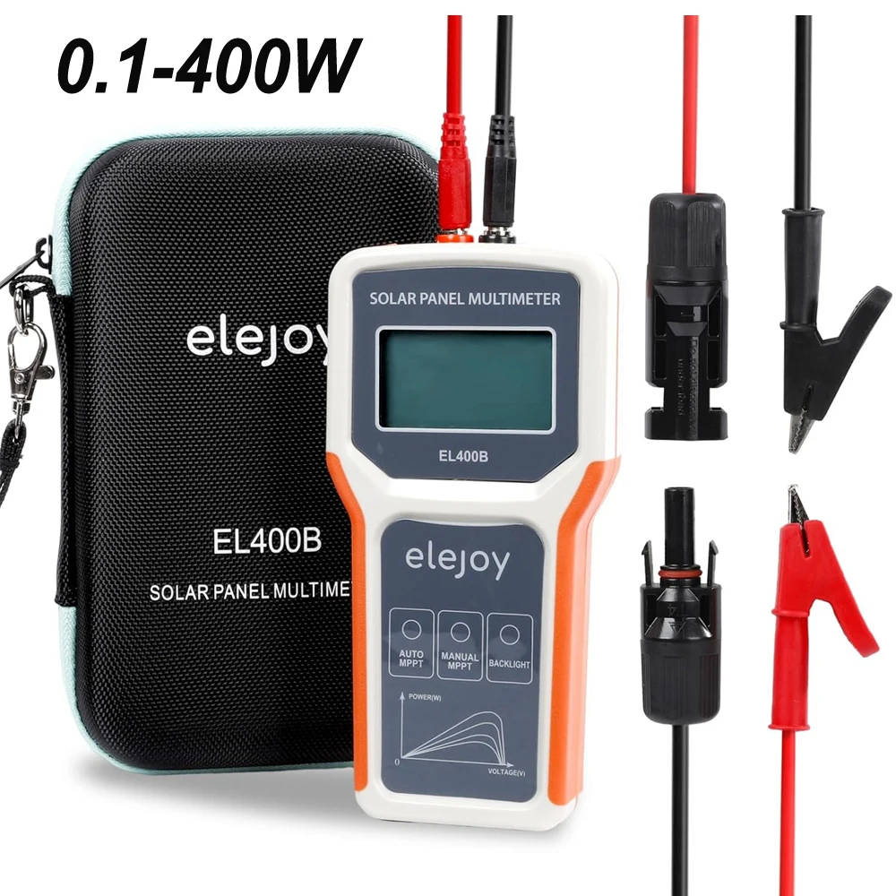 400W Solar Panel Performance Analyser with MPPT - Photovoltaic Multimeter and Watt Meter Accurately measure and troubleshoot solar panel performance with this 400W Solar Panel Tester featuring Maximum Power Point Tracking (MPPT) technology. Accurately measure and troubleshoot solar panel performance with this 400W Solar Panel Tester featuring Maximum Power Point Tracking (MPPT) technology. 400W Solar Panel Performance Analyser with MPPT - Photovoltaic Multimeter and Watt Meter