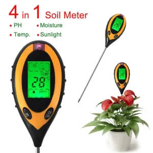Soil Testing Kit - Digital Soil Analyser with pH, Temperature, and Humidity Detection