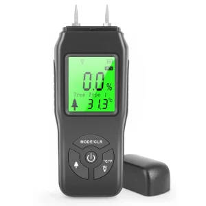 Digital Pin-Type Moisture Meter with Backlit LCD Display