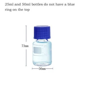 Glass Storage Bottles With GL45 Screw Caps