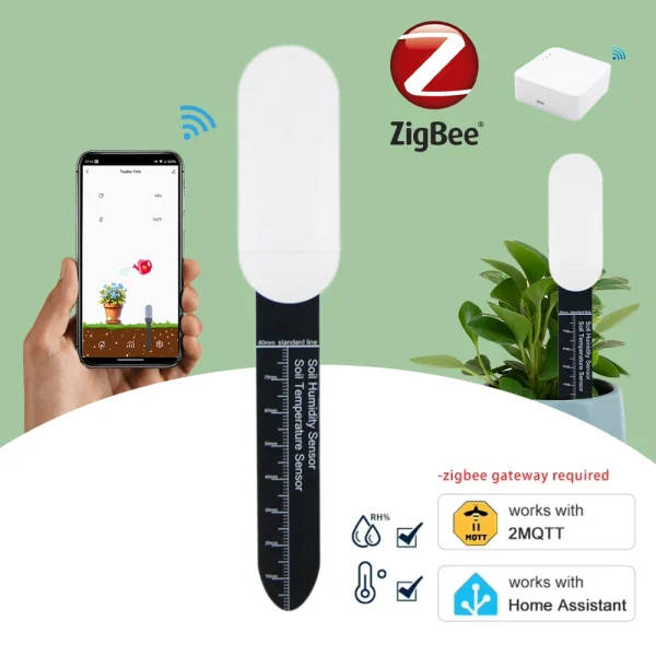 Zigbee Soil Moisture Sensor | Smart Gardening | Temperature And ...