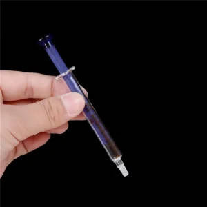 1ml Glass Syringe with Blue Glass Barrel