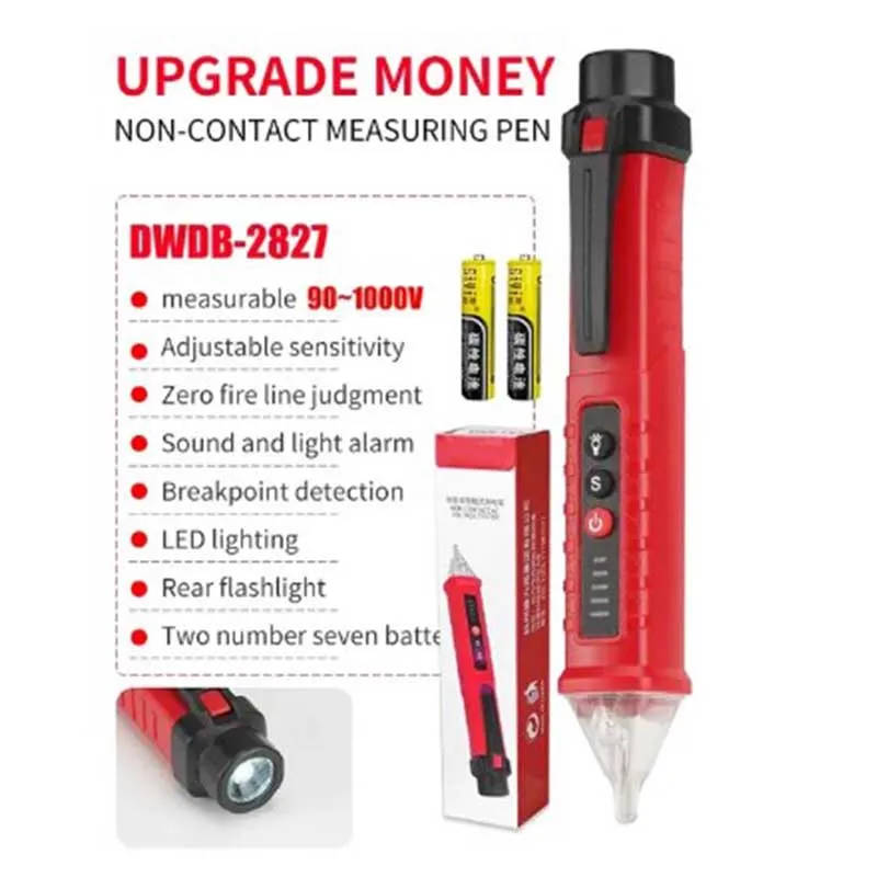 High-Precision Electric Tester Pen with Induced Voltage Detection Accurately detect voltage levels with this compact and portable electric tester pen, ideal for laboratory and electrical testing applications. Accurately detect voltage levels with this compact and portable electric tester pen, ideal for laboratory and electrical testing applications. High-Precision Electric Tester Pen with Induced Voltage Detection