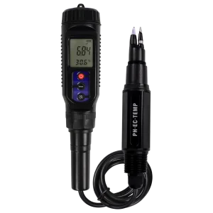 3-in-1 Digital LCD Ph Meter, Temperature and EC Tester