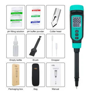 Professional 4-in-1 Penetrating pH Meter for Semi-Solid Samples