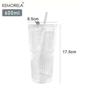 Borosilicate Glass Tumbler With Lid and Straw