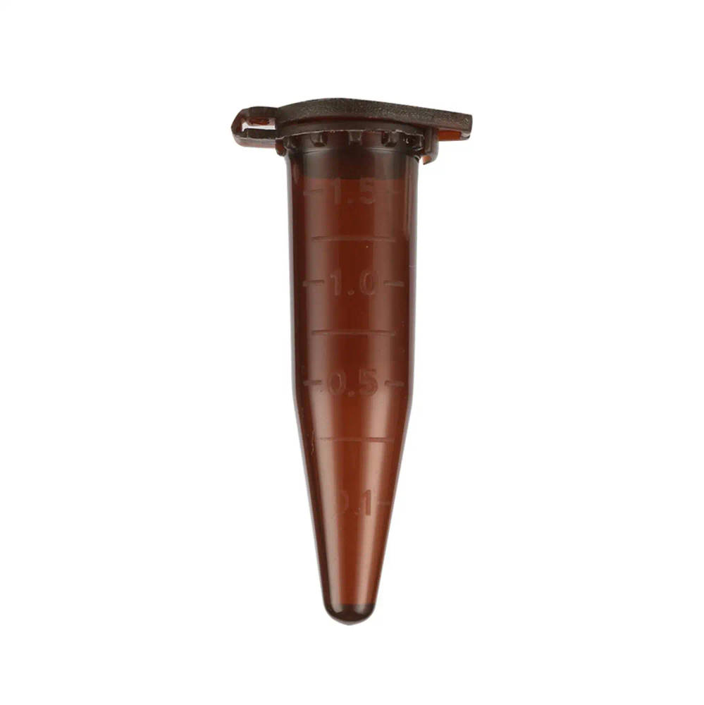 100pcs 1.5ml Brown Plastic Centrifuge Tubes with Snap Cap, Cone Bottom Sample Vials for Laboratory Analysis High-quality, brown plastic centrifuge tubes with snap cap and cone bottom, ideal for laboratory analysis and sample storage. High-quality, brown plastic centrifuge tubes with snap cap and cone bottom, ideal for laboratory analysis and sample storage. 100pcs 1.5ml Brown Plastic Centrifuge Tubes with Snap Cap, Cone Bottom Sample Vials for Laboratory Analysis