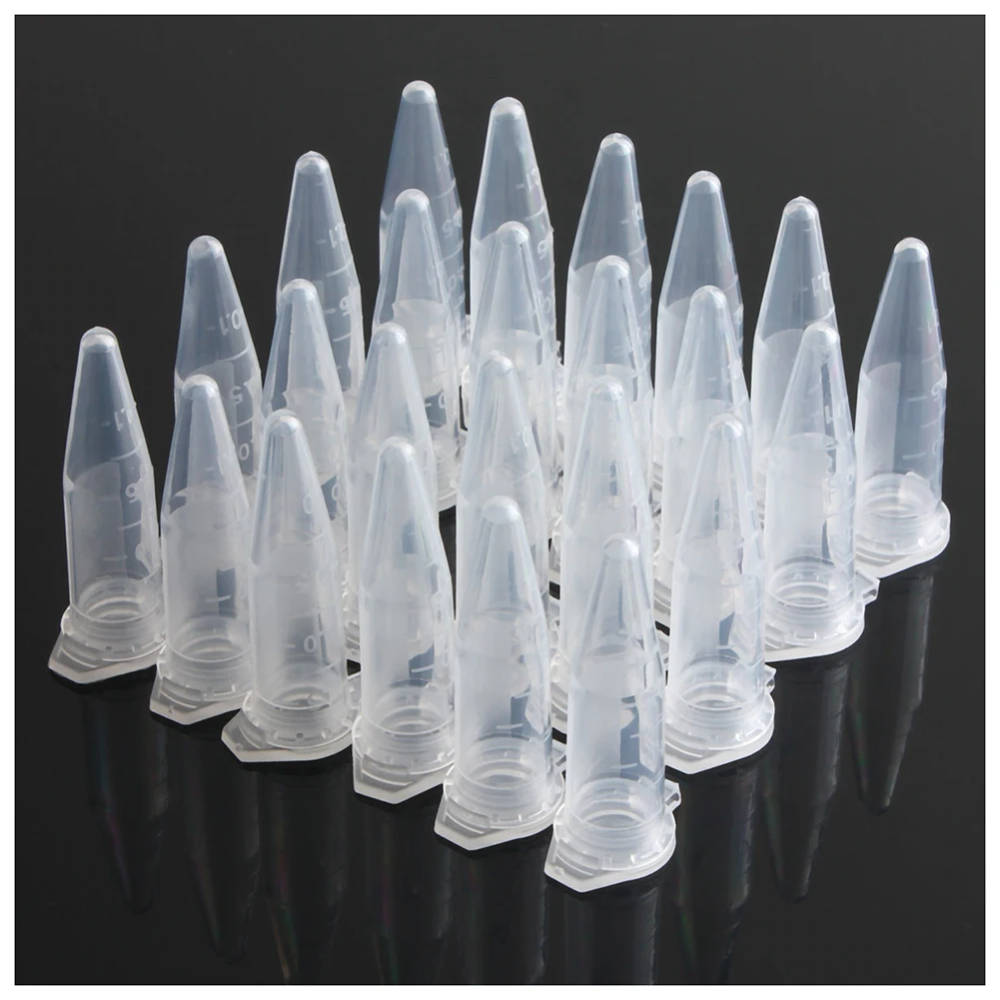 100 x 1.5ml Clear Plastic Centrifuge Tubes with Snap Caps Disposable, high-quality PP centrifuge tubes ideal for laboratory samples, food colourings, and craft applications. Disposable, high-quality PP centrifuge tubes ideal for laboratory samples, food colourings, and craft applications. 100 x 1.5ml Clear Plastic Centrifuge Tubes with Snap Caps