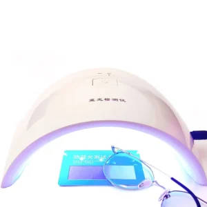 UV Lens Tester with 15 LED Lights for Photochromic Lens Detection and Anti-Blue Light Glasses Measurement