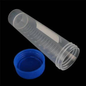 20-Piece 50ml Screw-Cap Flat-Bottom Centrifuge Tubes with Graduated Scale - Laboratory Supplies