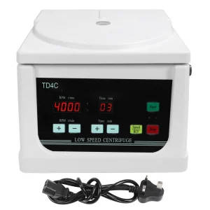 Desktop Centrifuge Machine with LCD Screen and Timer for Laboratory Use