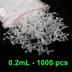 0.2ml Plastic Micro Centrifuge Tubes - Pack of 1000