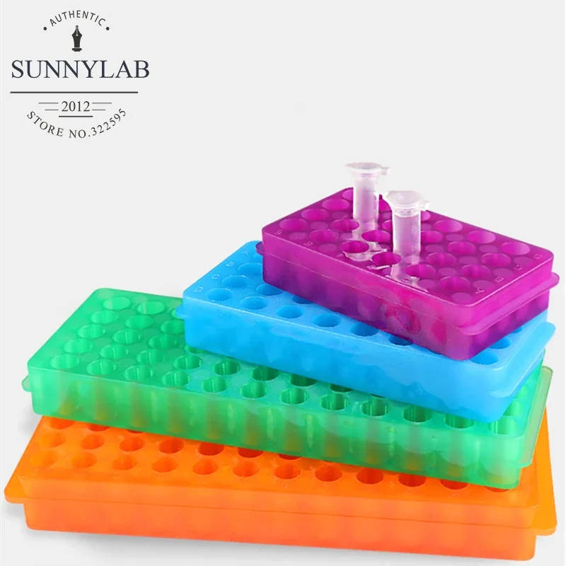 Double-Sided Centrifuge Tube Rack for Laboratory Use - 24/32/60/80/96 Holes High-quality, durable centrifuge tube rack made from PP material, suitable for 0.5/1.5/2ml centrifuge tubes, PCR, and EP tubes. High-quality, durable centrifuge tube rack made from PP material, suitable for 0.5/1.5/2ml centrifuge tubes, PCR, and EP tubes. Double-Sided Centrifuge Tube Rack for Laboratory Use - 24/32/60/80/96 Holes