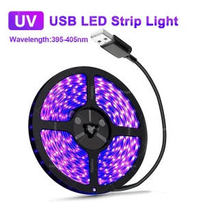 UV LED Strip Light - 395-405nm Flexible Ribbon for Laboratory and Industrial Applications