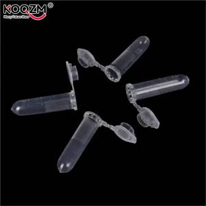 100pcs 2ml Clear Plastic Micro Centrifuge Tubes with Snap Cap for Laboratory Sample Storage