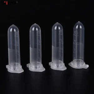 100 x 2ml Clear Plastic Micro Centrifuge Tubes with Snap Caps for Laboratory Sample Storage
