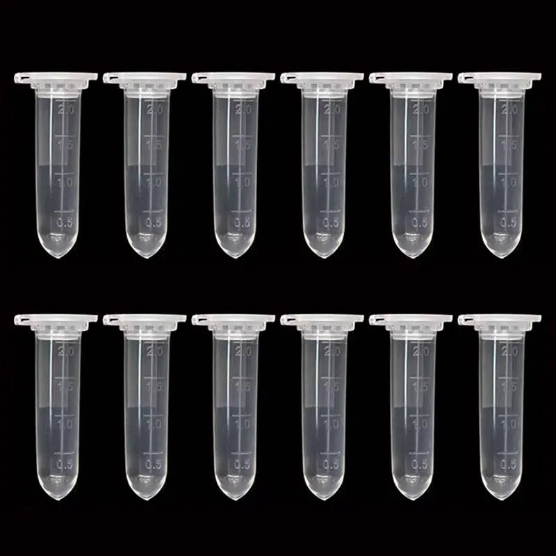 2ml Polypropylene Centrifuge Tubes with Snap Cap, Clear Graduated Micro Test Tubes for Sample Storage High-quality, leak-proof 2ml centrifuge tubes made from transparent polypropylene, ideal for laboratory sample storage and scientific experiments. High-quality, leak-proof 2ml centrifuge tubes made from transparent polypropylene, ideal for laboratory sample storage and scientific experiments. 2ml Polypropylene Centrifuge Tubes with Snap Cap, Clear Graduated Micro Test Tubes for Sample Storage