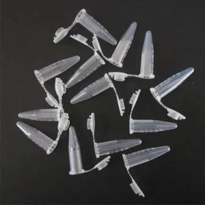 1000pcs 0.5ml Clear Plastic Centrifuge Tubes with Graduated Scale Markings