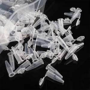 50 x 0.5ml Transparent Plastic Micro Centrifuge Tubes with Secure Snap-on Lids