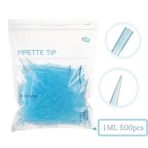 500 Piece Pack of 1ml Sterile Laboratory Pipette Tips for Microbiological Testing